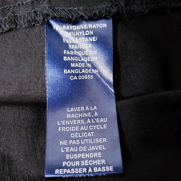 Reitmans Black Stretchy Pencil Career Skirt Size 7 - Picture 8 of 8